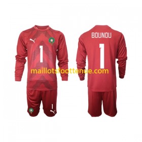 Maillot/Tenue Maroc Yassine Bounou 1 Gardien Enfant Domicile 2022 Manche Longue